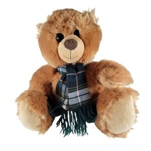 Bon Ton Teddy Bear Plush Stuffed Animal 12" Brown Scarf 2014 Plushie Stuffie